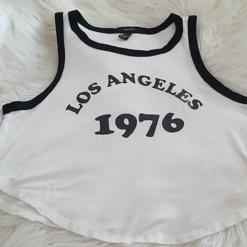 White and Black Los Angeles 1976 Tank Top